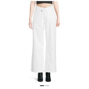 White Wide-Leg Pants